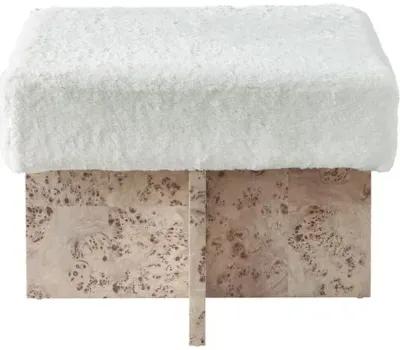 Tranquility Riviera Bunching Bench - Mappa Burl/Bunny Cream - Miranda Kerr Home - Ivory