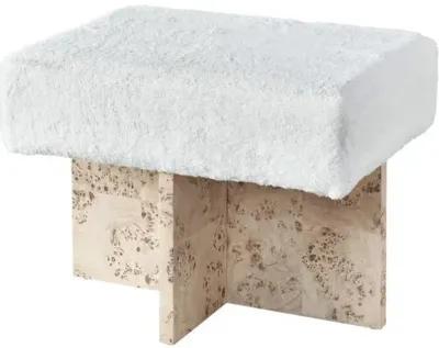 Tranquility Riviera Bunching Bench - Mappa Burl/Bunny Cream - Miranda Kerr Home - Ivory