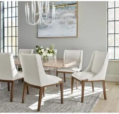 Tranquility Upholstered Dining Chair - Almonde/Canberra Ivory - Miranda Kerr Home