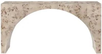 Tranquility Arc Console Table - Mappa Burl - Miranda Kerr Home - Ivory