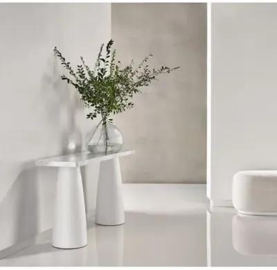 Tranquility Harmony White Carrara Console - Milky Mushroom - Miranda Kerr Home