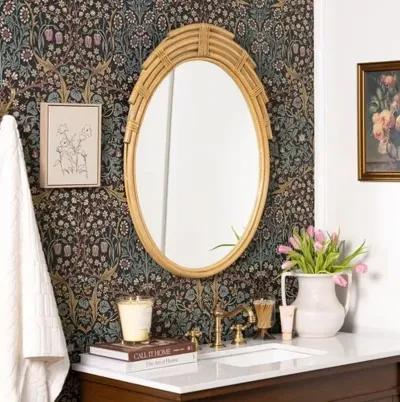 Derek Rattan Wall Mirror - Natural