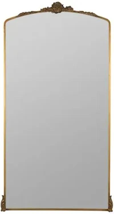 Arabella Ornate Floor Mirror - Antique Gold