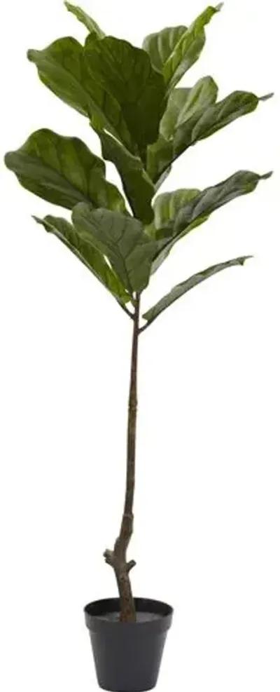 48" Faux Fiddle Leaf Tree - Green