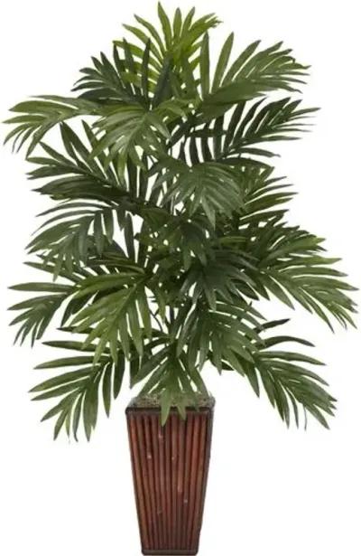 32" Faux Palm Plant - Green