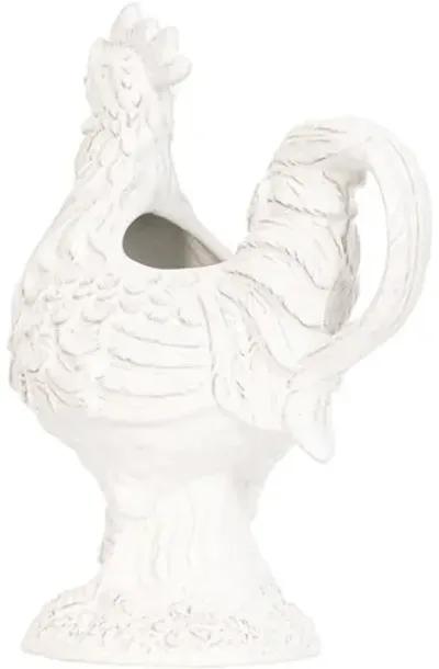 Clever Creatures Rooster Pitcher - Juliska - Handcrafted - White