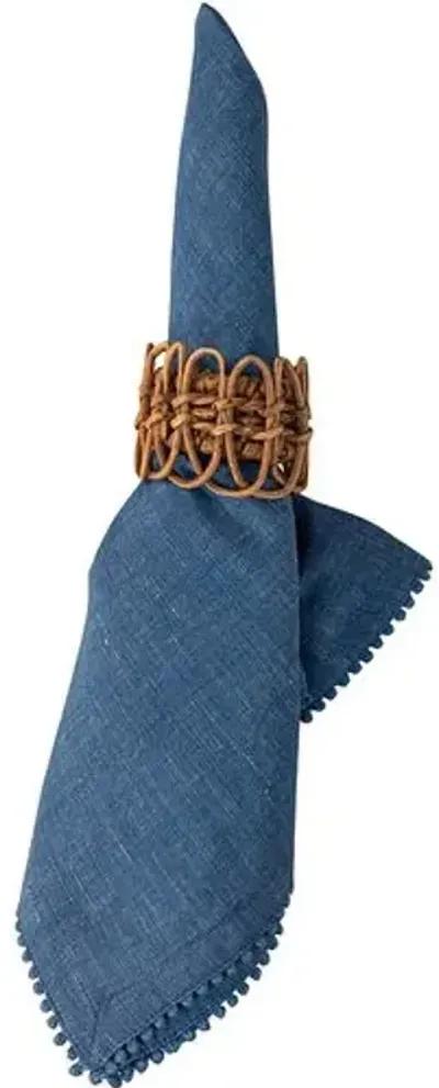 Berry Trim Napkin - Juliska - Blue