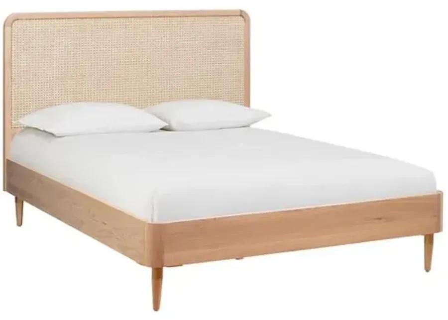 Coraline Cane Bed - Natural - Handcrafted - Beige