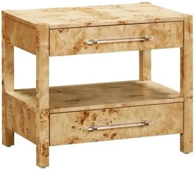 Madison Burl Nightstand - Handcrafted