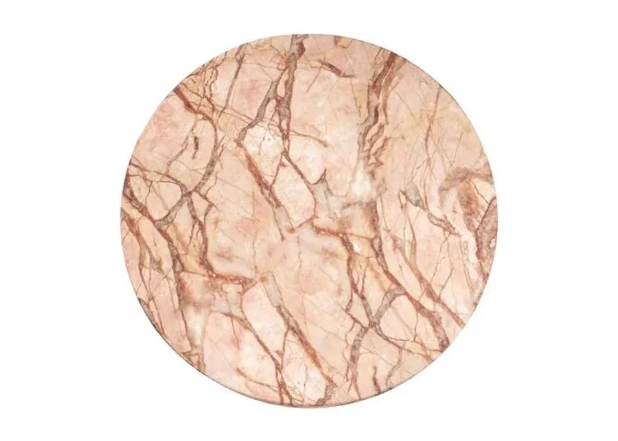 Tobi Marble Side Table - Beige