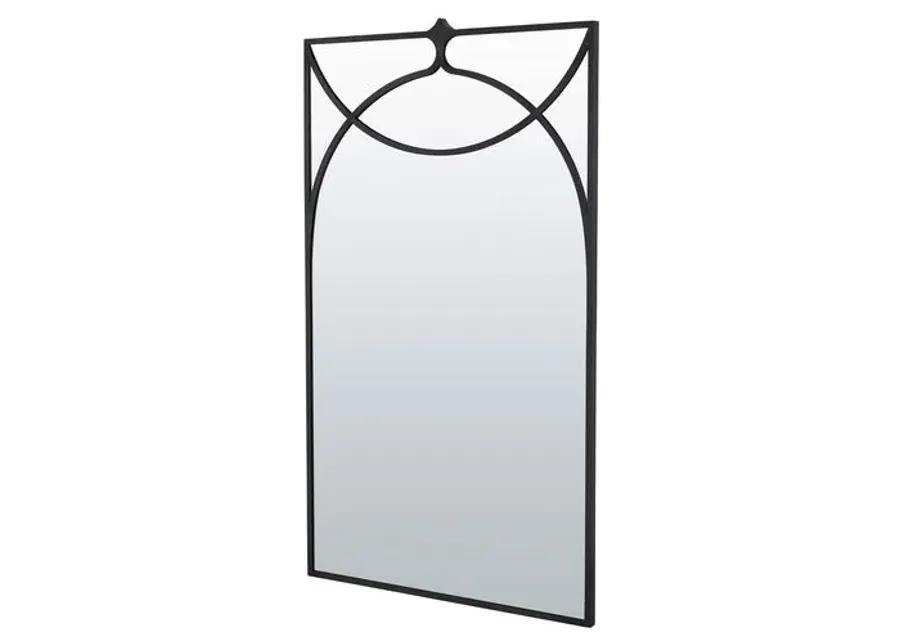 Swan Wall Mirror - Pewter - Gabby