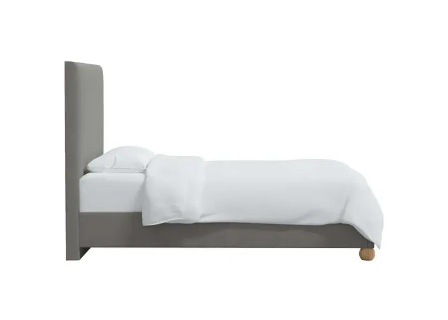 Luna Floor Length Bed - Linen - Gray