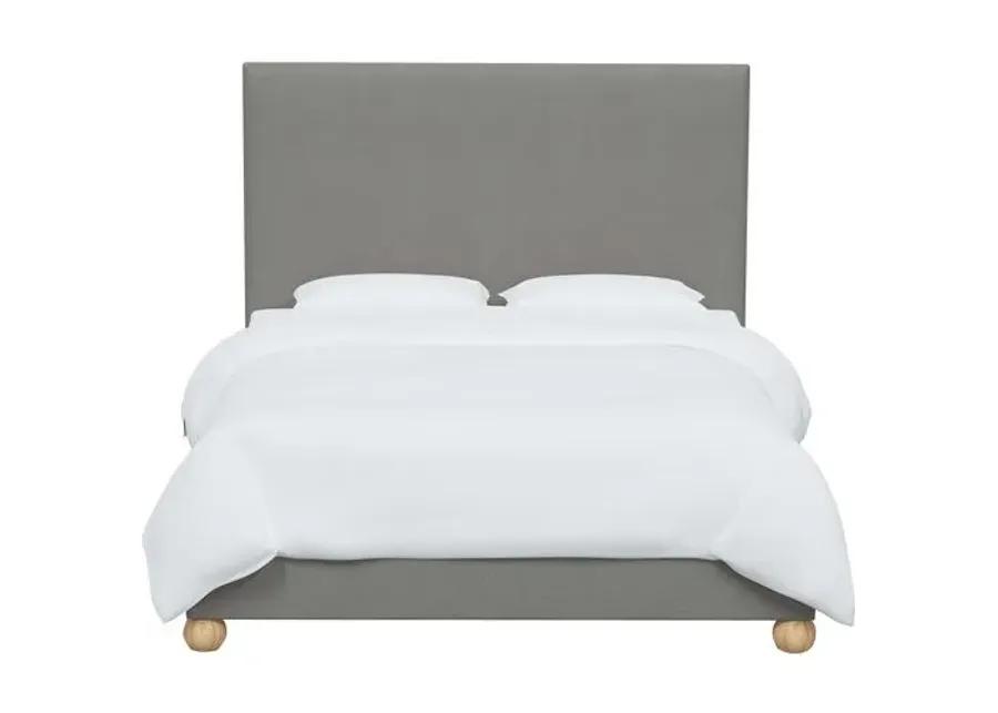 Luna Floor Length Bed - Linen - Gray