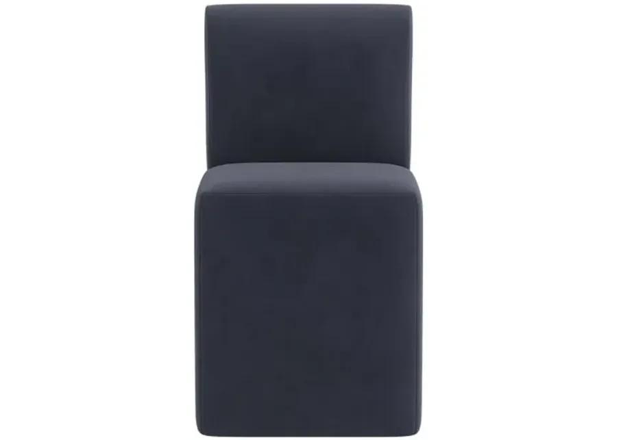 Graham Dining Chair - Velvet - Blue