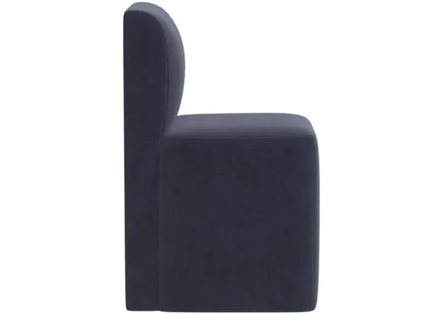 Graham Dining Chair - Velvet - Blue