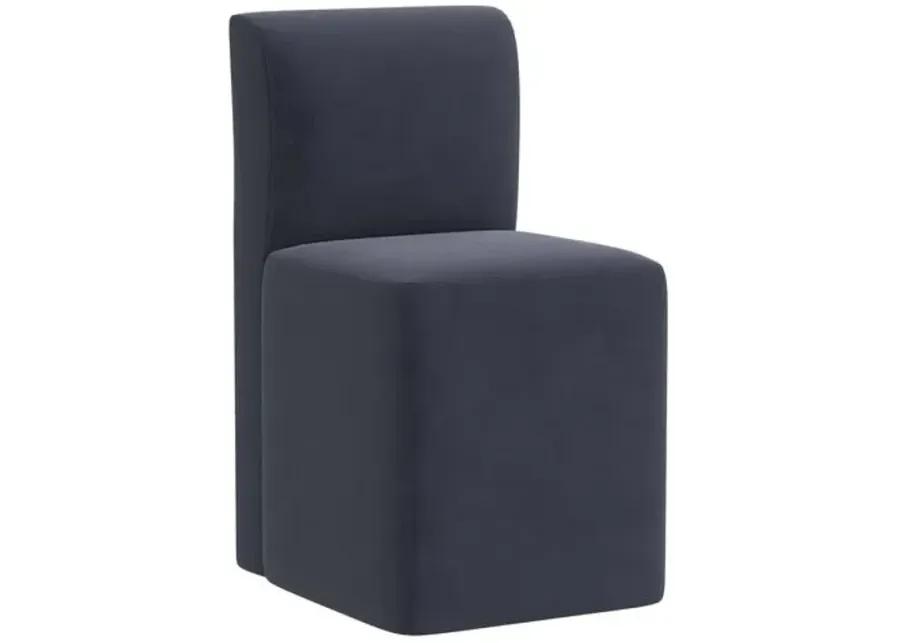 Graham Dining Chair - Velvet - Blue