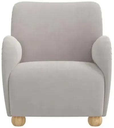 Luna Accent Chair - Velvet - Gray, Comfortable, Durable, Velvet Upholstery, Cushioned