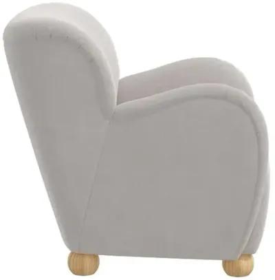 Luna Accent Chair - Velvet - Gray, Comfortable, Durable, Velvet Upholstery, Cushioned