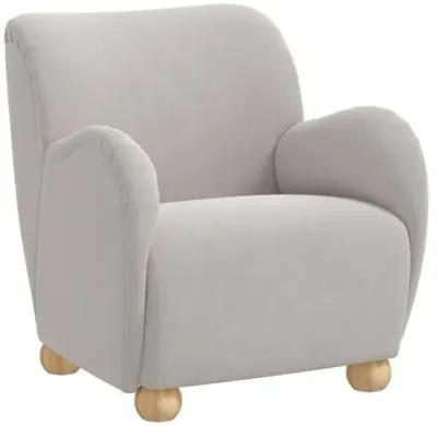 Luna Accent Chair - Velvet - Gray, Comfortable, Durable, Velvet Upholstery, Cushioned