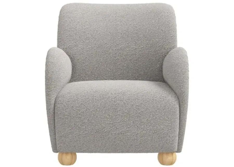 Luna Accent Chair - Bouclé - Gray, Comfortable, Durable, Cushioned