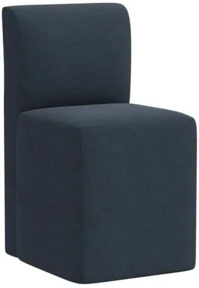 Graham Dining Chair - Linen - Blue