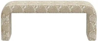 Celia Waterfall Bench - Ranjit Floral - Beige