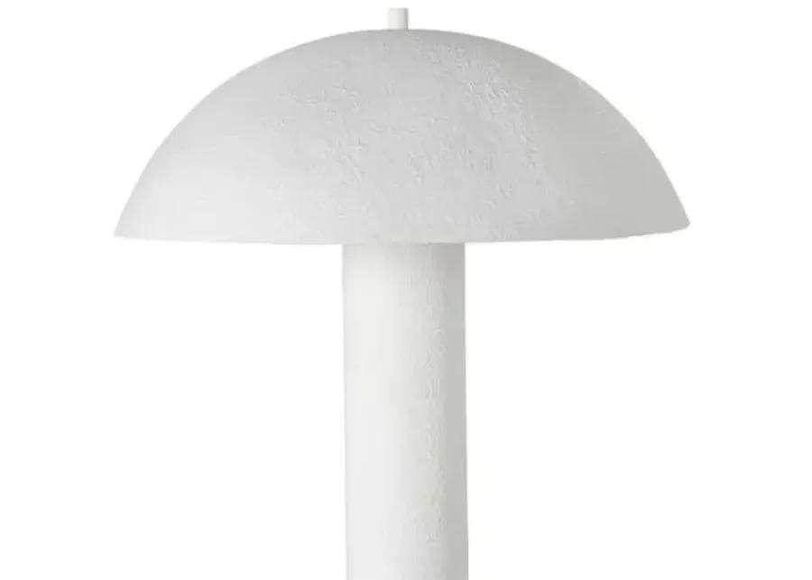 Beck Floor Lamp - Matte White Plaster