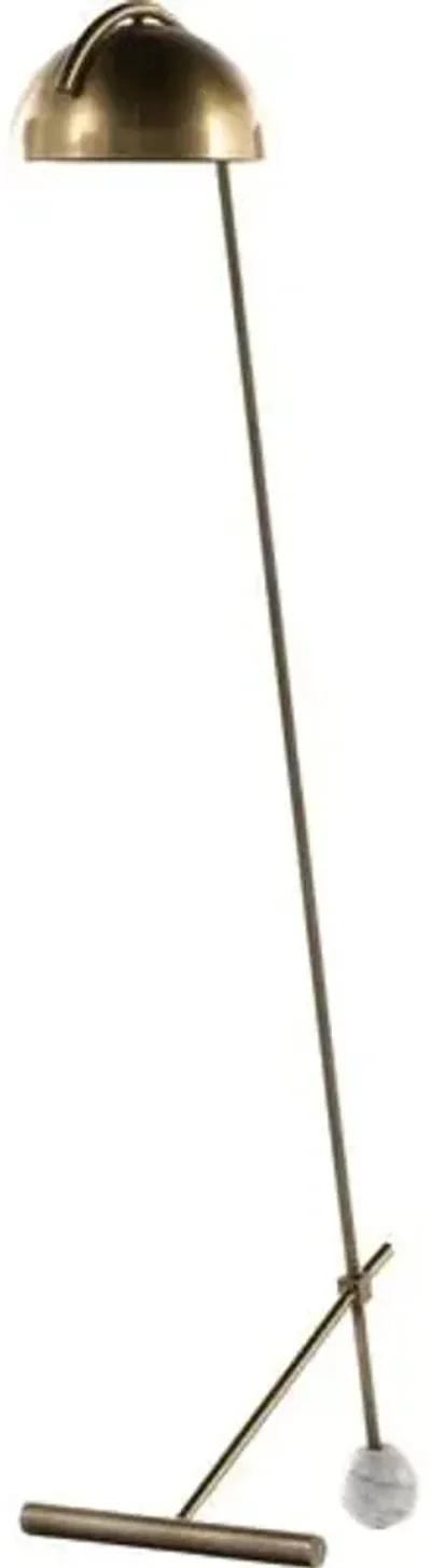 Ezra Floor Lamp - Antique Brass