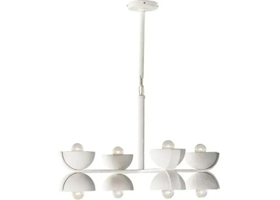 Beck 4-Light Chandelier - Matte White Plaster