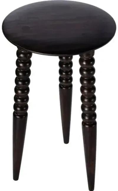 Julie Spindle Side Table - Dark Brown