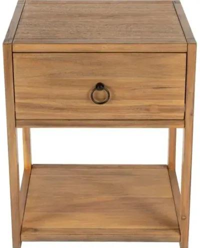 Sully 1-Drawer End Table - Brown