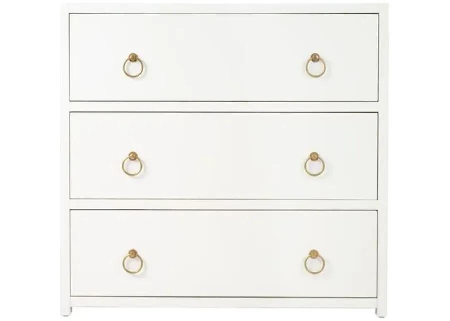 Sully 3-Drawer Chest - White