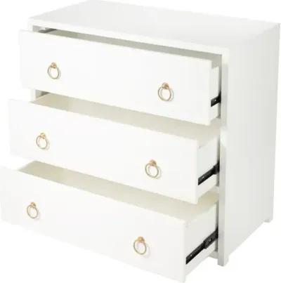 Sully 3-Drawer Chest - White