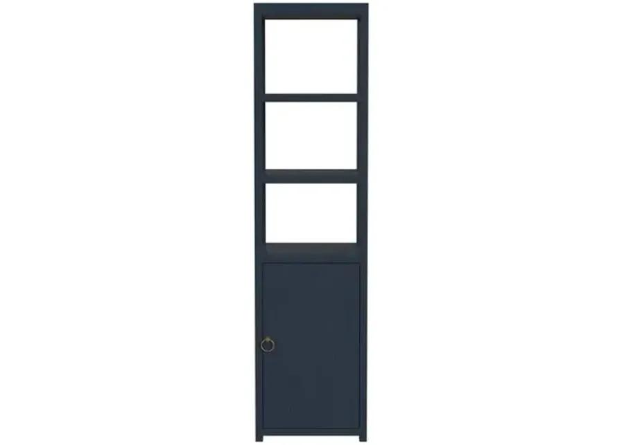 Sully Narrow Bookcase - Blue