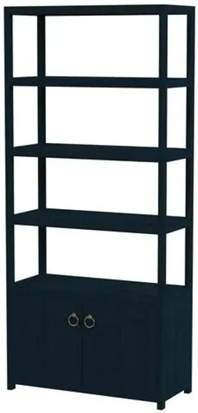 Sully 4-Tier Etagere/Bookcase - Blue