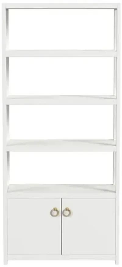 Sully 4-Tier Etagere/Bookcase - White