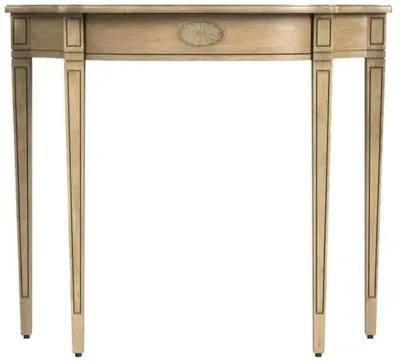 Harlow 36" Demilune Console Table - Beige