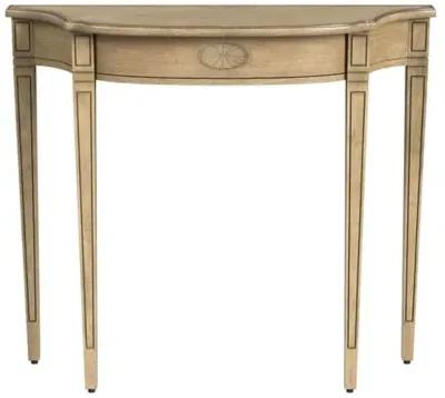 Harlow 36" Demilune Console Table - Beige