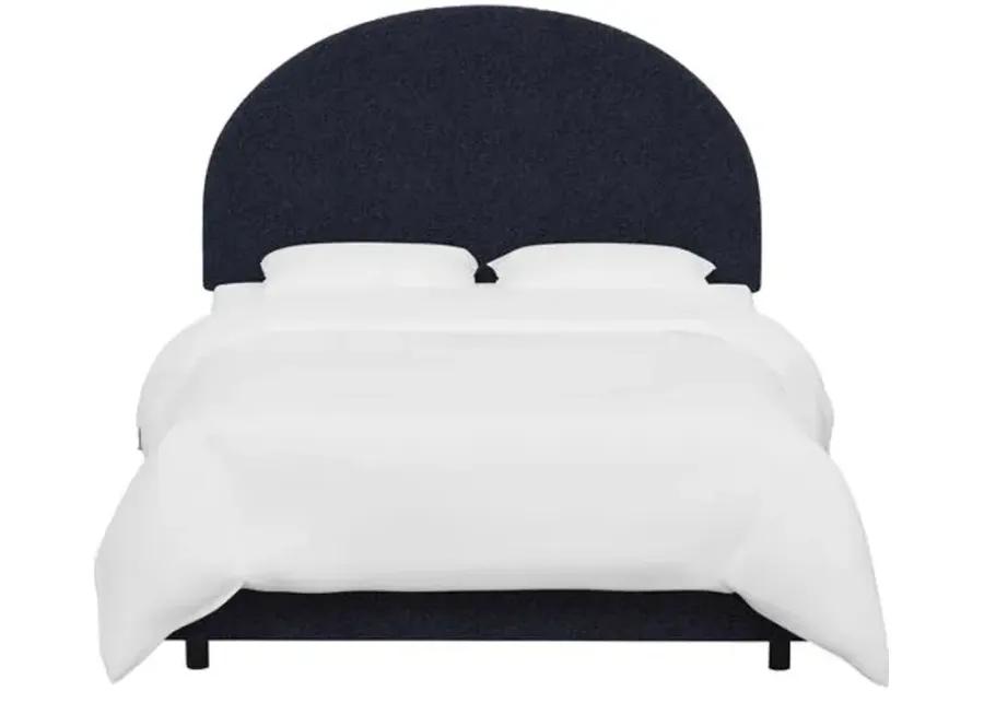 Miliana Arched Bed - Boucle - Blue