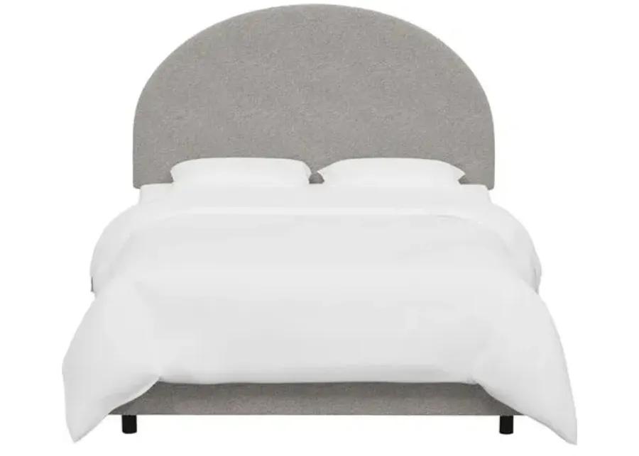 Miliana Arched Bed - Boucle - Gray