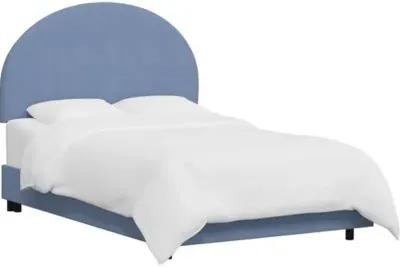 Miliana Arched Bed - Linen - Blue, Comfortable, Durable