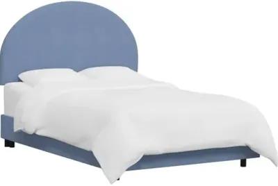 Miliana Arched Bed - Linen - Blue, Comfortable, Durable