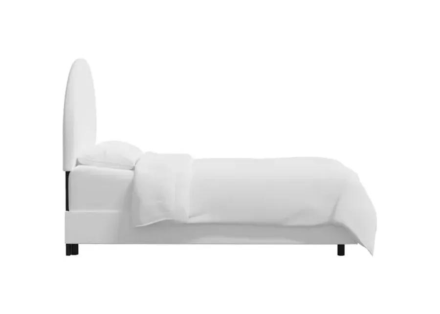 Miliana Arched Bed - Linen - White, Comfortable, Durable