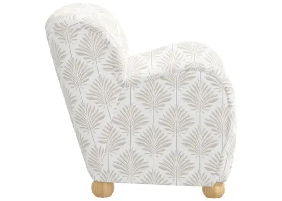 Luna Accent Chair - Cerifera Palm - Beige, Comfortable, Durable, Cushioned