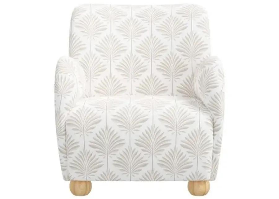 Luna Accent Chair - Cerifera Palm - Beige, Comfortable, Durable, Cushioned