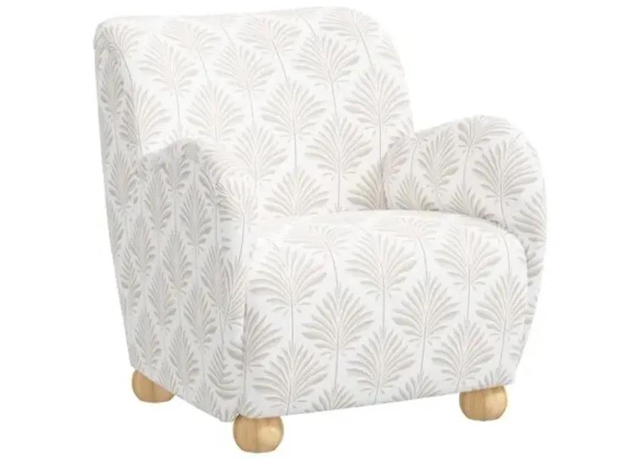 Luna Accent Chair - Cerifera Palm - Beige, Comfortable, Durable, Cushioned