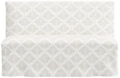 Edith Slipcover Dining Banquette - Cerifera Palm - Beige