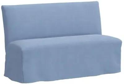 Edith Slipcover Dining Banquette - Linen - Blue