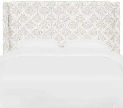 Kelly Wingback Headboard - Cerifera Palm - Beige