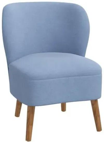 Kiki Accent Chair - Linen - Blue, Comfortable, Durable, Cushioned